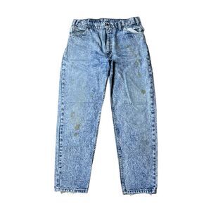Vintage 80s Acid Wash Levi’s 550 Orange Tab Jeans Mom Jeans 34x30